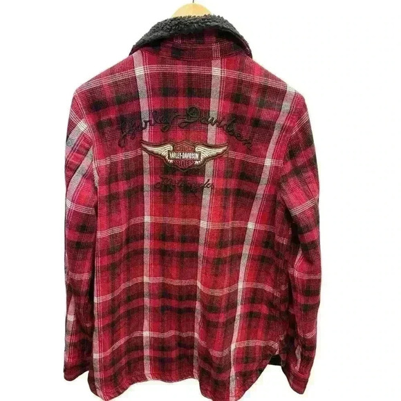 Harley-Davidson Heritage Silver Wing 'Shacket" (Shirt Jacket) Women’s Size M - Picture 6 of 12